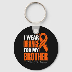 Ich trage Orange für meinen Bruder Rsd Crps Awaren Schlüsselanhänger