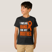 Ich trage Orange für meinen Bruder Rsd Crps Awaren T-Shirt (Vorne ganz)