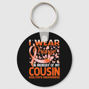 Ich trage Orange für meinen Cousin RSSd Crps Bewus Schlüsselanhänger