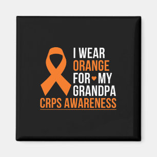 Ich trage Orange für meinen Großvater Rsd Crps Sen Magnet