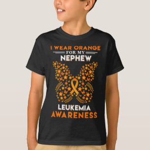 Ich trage Orange für meinen Nephew Blood Leukämie T-Shirt