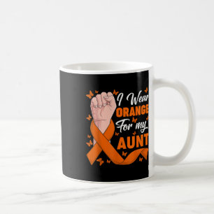 Ich trage Orange für meinen Onkel Leukämie-Aufklär Kaffeetasse