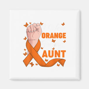 Ich trage Orange für meinen Onkel Leukämie-Bewusst Magnet