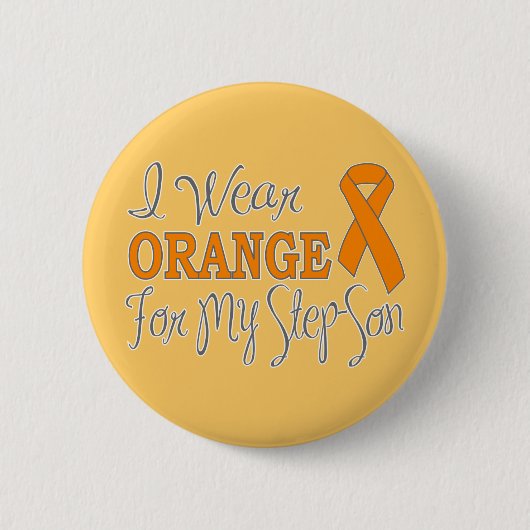 Ich trage Orange für meinen Stiefsohn (orange Button (Vorderseite)