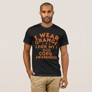 Ich trage Orange für meinen Vater COPD Awareness C T-Shirt
