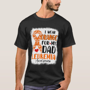 Ich trage Orange für meinen Vater Leukämie Awarene T-Shirt