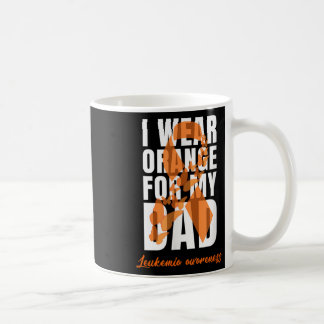 Ich trage Orange für meinen Vater Leukämie-Bewusst Kaffeetasse