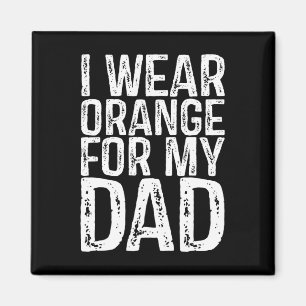 Ich trage Orange für meinen Vater Leukämie Bewusst Magnet