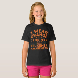 Ich trage Orange für meinen Vater Leukämie Bewusst T-Shirt