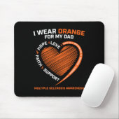 Ich trage Orange für meinen Vater MS Multiple Skle Mousepad (Mit Mouse)