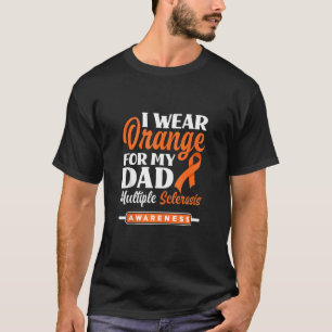 Ich trage Orange für meinen Vater Multiple Skleros T-Shirt