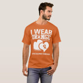 Ich trage Orange für meinen Vater Multiple Skleros T-Shirt (Vorne ganz)