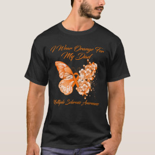 Ich trage Orange für meinen Vater Multiple Skleros T-Shirt