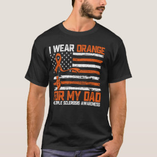 Ich trage Orange für meinen Vater Multiple Skleros T-Shirt
