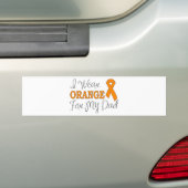 Ich trage Orange für meinen Vater (orange Band) Autoaufkleber (Auf Auto)
