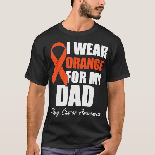 Ich trage Orange für meinen Vater T-Shirt (Vorderseite)