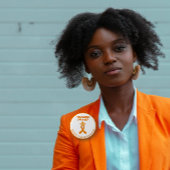 Ich trage Orange für mich selbst Multiple Sklerose Button