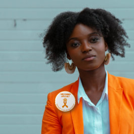 Ich trage Orange für mich selbst Multiple Sklerose Button