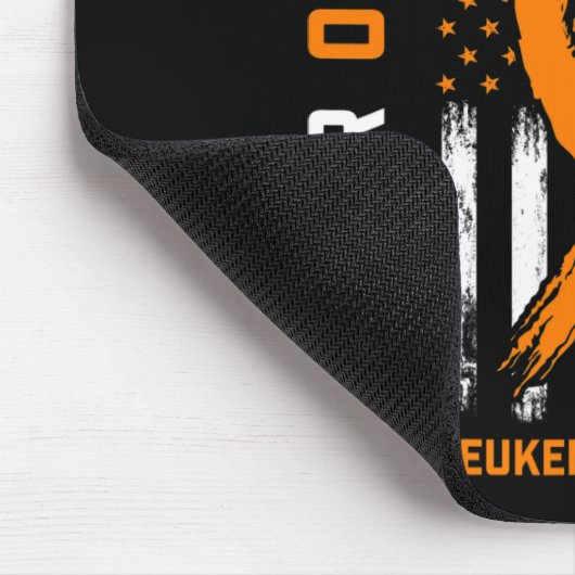 Ich trage Orange für Pate Leukämie Awareness Ame Mousepad (Ecke)