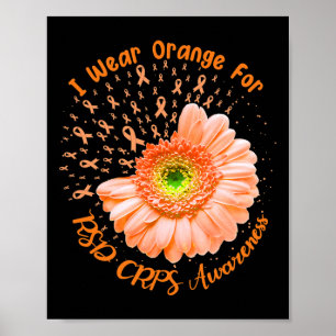 Ich trage Orange für RSD Crps Awareness Survivor F Poster