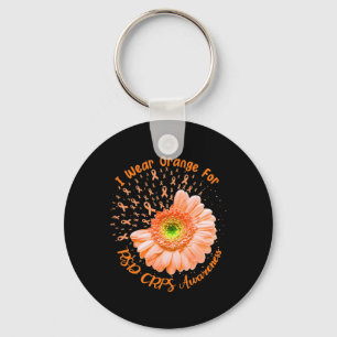 Ich trage Orange für RSD CRPS Awareness Survivor Schlüsselanhänger