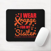 Ich trage Orange für Sister Leukämie Mousepad (Mit Mouse)
