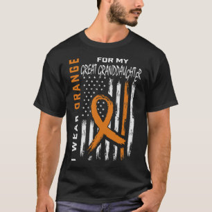 Ich trage Orange Great Entenstochter Leukämie Awar T-Shirt