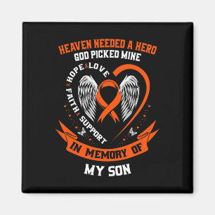 Ich trage Orange in Erinnerung an meine Sohn Leukä Magnet