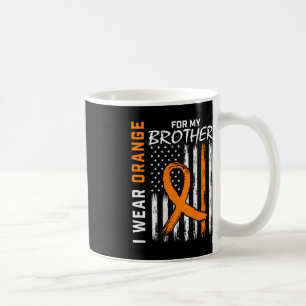Ich trage Orange Ribbon Brother Leukemia Awareness Kaffeetasse