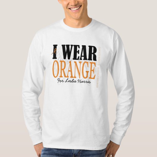 ICH TRAGE ORANGE T-Shirt (Vorderseite)