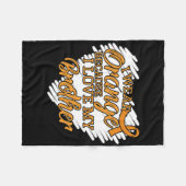 Ich trage Orange, weil ich meine Bruderleukämie Li Fleecedecke (Vorderseite (Horizontal))