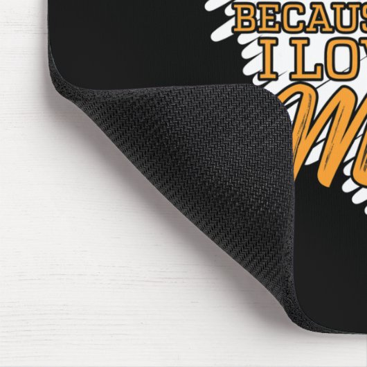 Ich trage Orange, weil ich meine Mama für Leukämie Mousepad (Ecke)