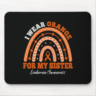 Ich trage Orangenband für Schwesterleukämie-Bewuss Mousepad