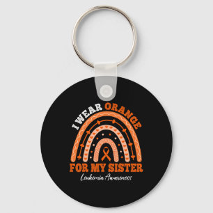Ich trage Orangenband für Schwesterleukämie-Bewuss Schlüsselanhänger