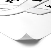 Ich trage Pearl für meine Ehefrau 42 Lungenkrebs Poster (Ecke)