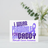 Ich trage Periwinkle Daddy 6,4 Magenkrebs Postkarte (Stehend Vorderseite)
