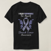 Ich trage Periwinkle für mich selbst Magenkrebs Aw T-Shirt (Design vorne)