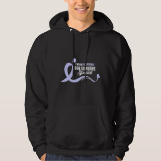 Ich trage Periwinkle Stomach Krebs Bewusstseinsban Hoodie