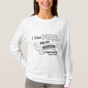Ich trage Perle für meine Mesotheliom der T-Shirt