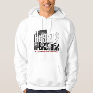 Ich trage Perle für meinen Lungenkrebs des Hoodie