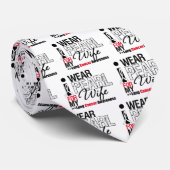 Ich trage Perlenband für meine Ehefrau Krawatte (Gerollt)