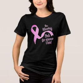 Ich trage Pink für Dich Tri-Blend Shirt