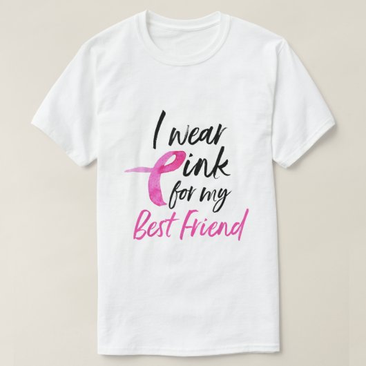 Ich trage Pink für mein bester Freund Shirt Brustk (Design vorne)