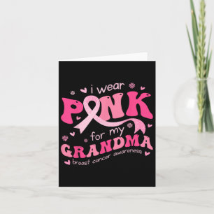 Ich trage Pink für meine Oma-Mama Brustkrebs-Suppl Karte
