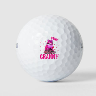 Ich trage Pink für meinen grauen Brustkrebs Golfball