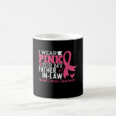 Ich trage Pink für meinen Schwiegervater Brustkreb Kaffeetasse (Mittel)