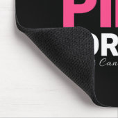 Ich trage Pink für mich Brustkrebs-Bewusstsein Mousepad (Ecke)