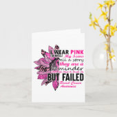 Ich trage Pink für mich selbst, meine Narben Brust Karte (Gelbe Blume)