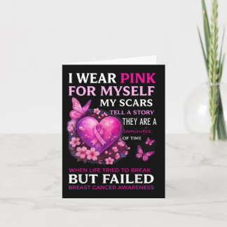 Ich trage Pink für mich selbst meine Narben Brustk Karte