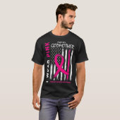 Ich trage Pink Godmutter Brustkrebs-Bewusstseinsze T-Shirt (Vorne ganz)